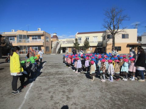 三歳児交流（うさぎ組）