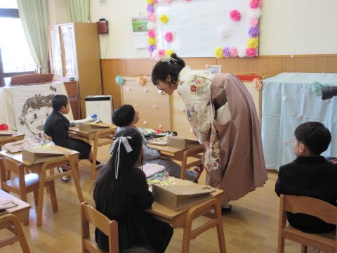 保育証書授与式